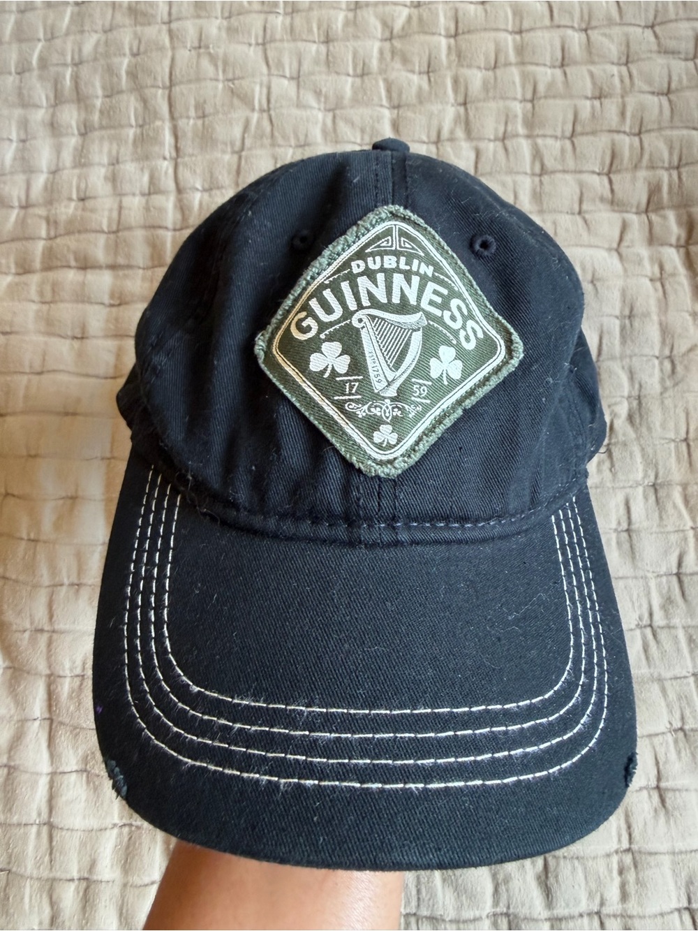 Guinness Dublin Beer Alcohol Velcro Hat